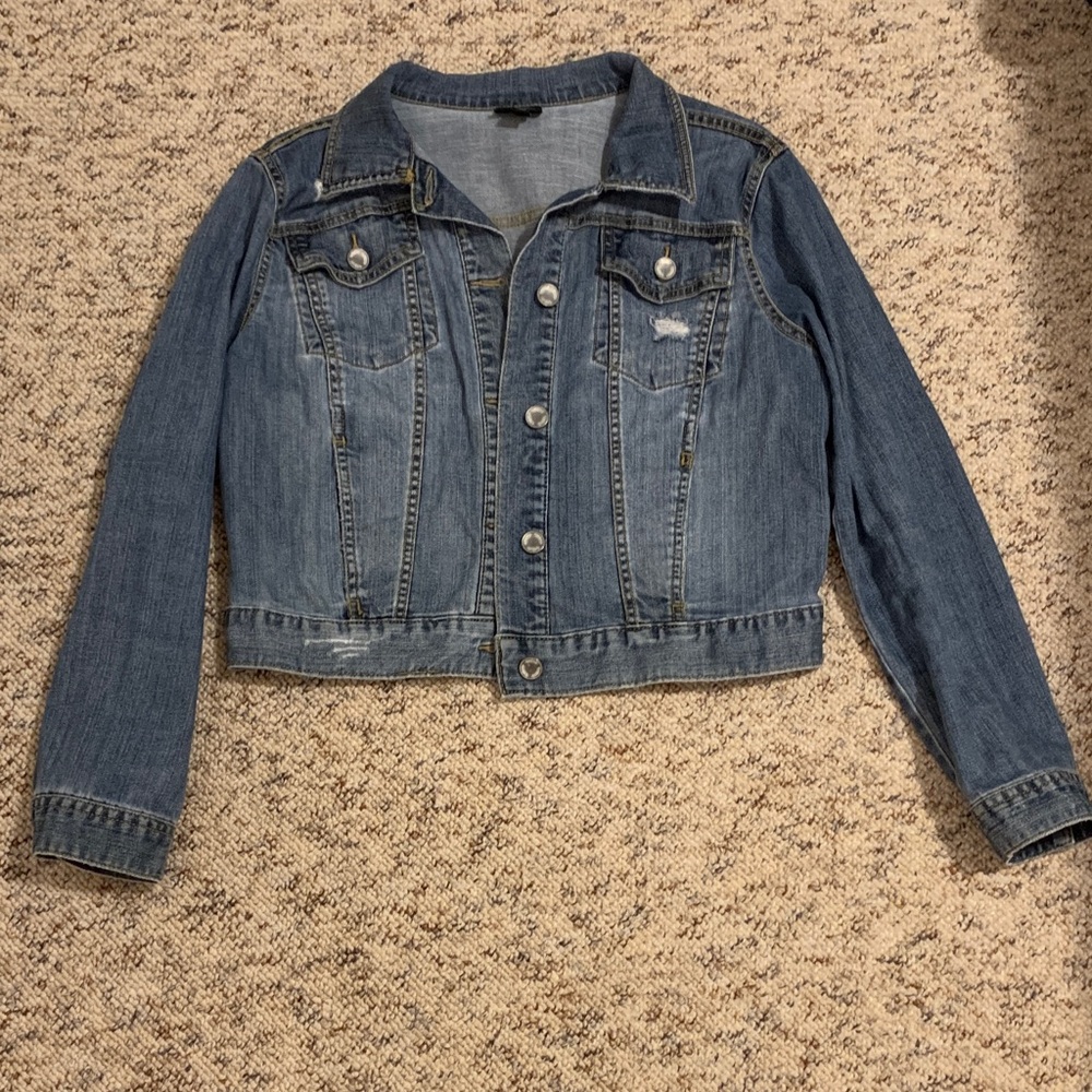 a.n.a Classic Blue Denim Jacket